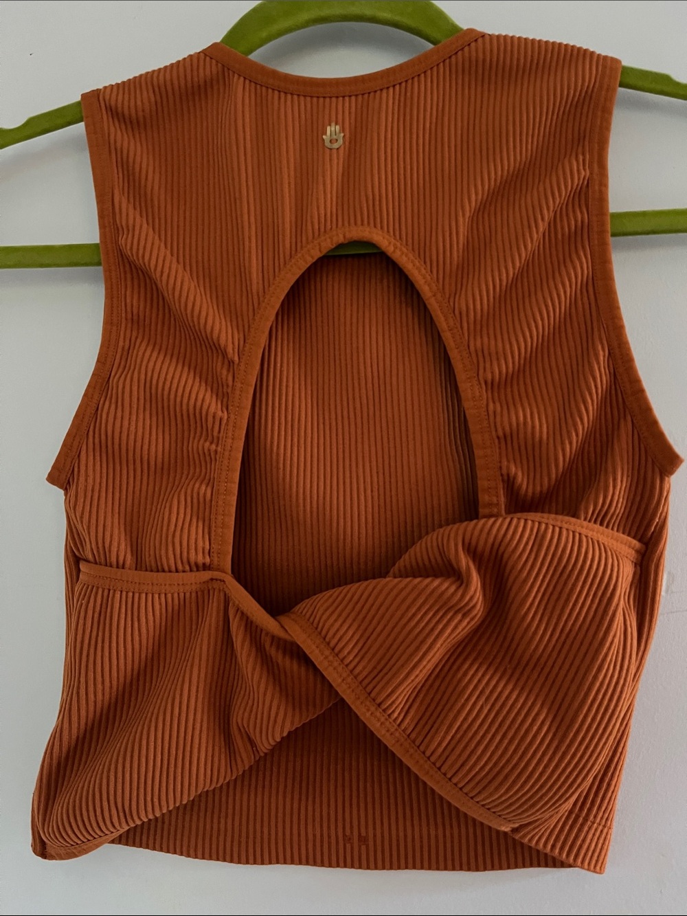 Spiritual Gangster Ribbed Tank — Rust - Picture 3 of 4